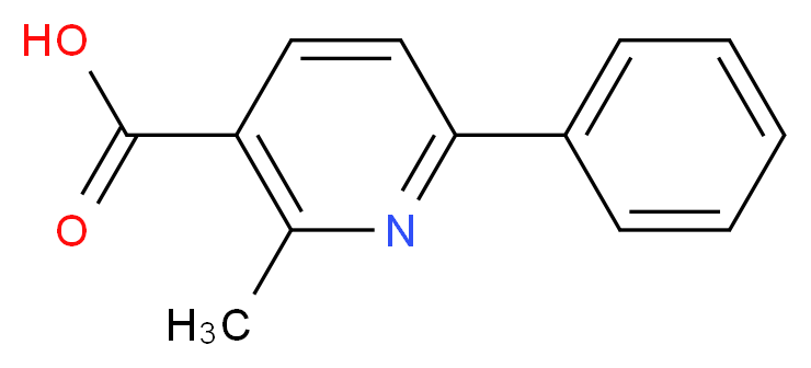 2-methyl-6-phenylnicotinic acid_分子结构_CAS_66416-49-7)