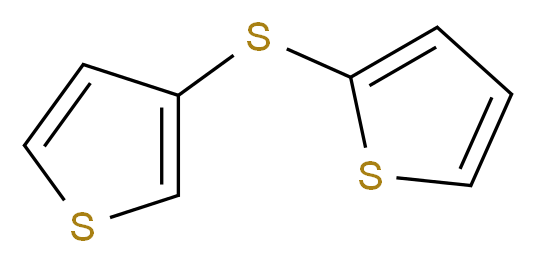 2-(thiophen-3-ylsulfanyl)thiophene_分子结构_CAS_3807-37-2