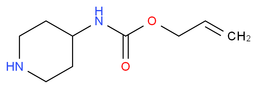 prop-2-en-1-yl N-(piperidin-4-yl)carbamate_分子结构_CAS_1023810-85-6