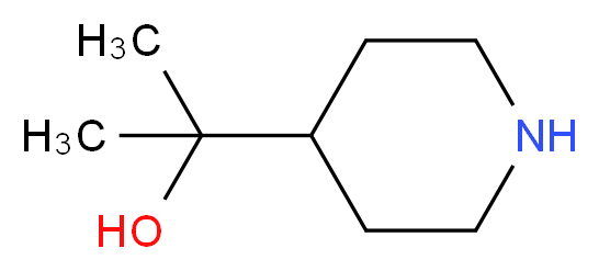 2-piperidin-4-ylpropan-2-ol_分子结构_CAS_22990-34-7)