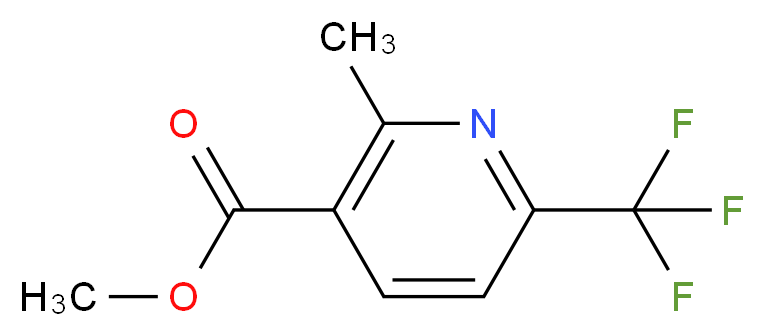 Methyl 2-methyl-6-(trifluoromethyl)nicotinate_分子结构_CAS_205582-88-3)