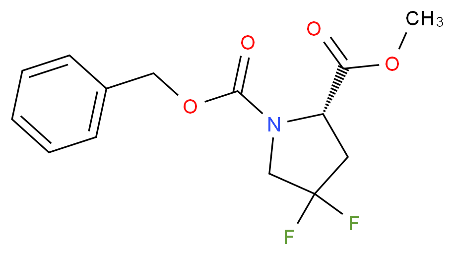 (S)-1-Benzyl-2-methyl-4,4-difluoropyrrolidine-1,2-dicarboxylic acid_分子结构_CAS_72180-26-8)