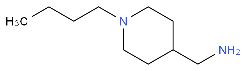 4-氨甲基-1-(正丁基)哌啶_分子结构_CAS_65017-57-4)