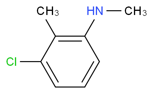 3-Chloro-N,2-dimethylaniline_分子结构_CAS_)