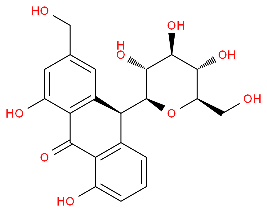 Aloin(Barbaloin)_分子结构_CAS_1415-73-2)