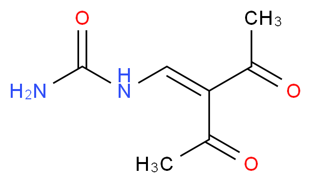 (2-acetyl-3-oxobut-1-en-1-yl)urea_分子结构_CAS_6971-56-8