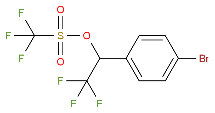 1-(4-BroMophenyl)-2,2,2-trifluoroethyl trifluoroMethanesulfonate_分子结构_CAS_84877-48-5)