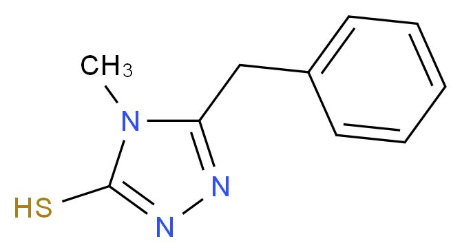 5-benzyl-4-methyl-4H-1,2,4-triazole-3-thiol_分子结构_CAS_51291-31-7