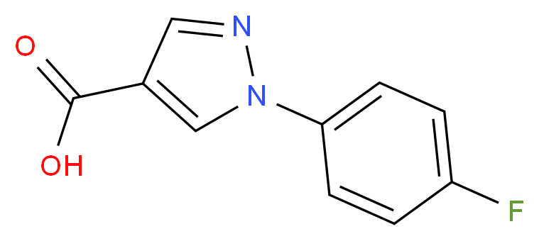 1-(4-fluorophenyl)-1H-pyrazole-4-carboxylic acid_分子结构_CAS_138907-81-0