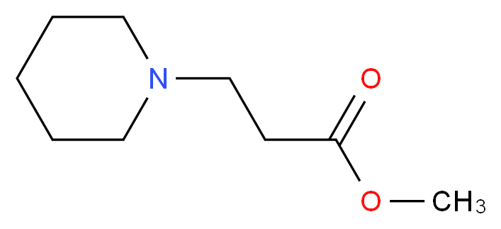 methyl 3-(piperidin-1-yl)propanoate_分子结构_CAS_23973-93-5