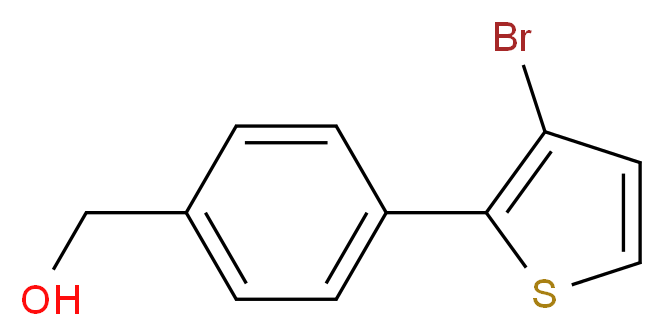 [4-(3-bromothien-2-yl)phenyl]methanol_分子结构_CAS_937795-99-8)