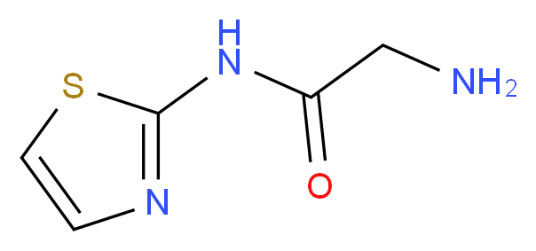 N~1~-1,3-thiazol-2-ylglycinamide_分子结构_CAS_73326-19-9)
