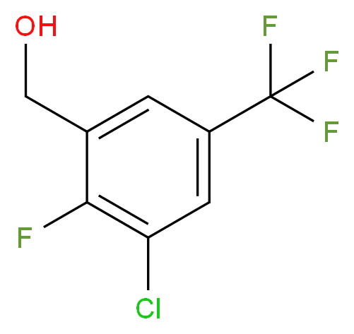 3-Chloro-2-fluoro-5-(trifluoromethyl)-benzyl alcohol_分子结构_CAS_261763-05-7)