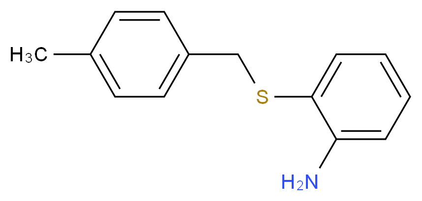 2-{[(4-methylphenyl)methyl]sulfanyl}aniline_分子结构_CAS_136620-24-1