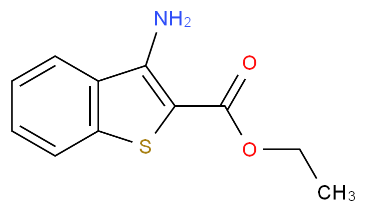 ethyl 3-amino-1-benzothiophene-2-carboxylate_分子结构_CAS_)