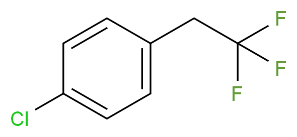 1-chloro-4-(2,2,2-trifluoroethyl)benzene_分子结构_CAS_81577-07-3