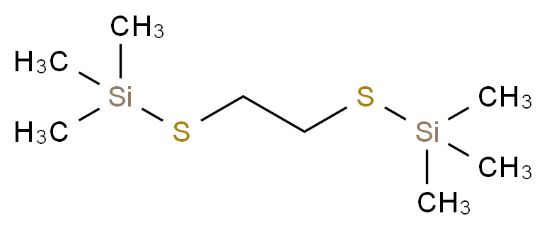 S,S-BIS(TRIMETHYLSILYL)1,2-ETHANEDITHIOL_分子结构_CAS_51048-29-4)