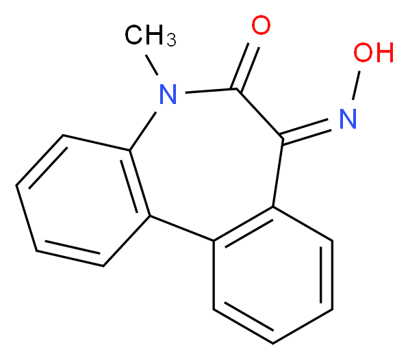 5-Methyl-5H-dibenz[b,d]azepine-6,7-dione 7-Oxime_分子结构_CAS_209984-31-6)