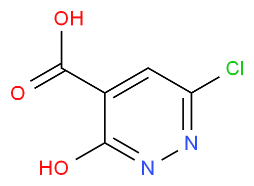 6-chloro-3-hydroxypyridazine-4-carboxylic acid_分子结构_CAS_50681-26-0
