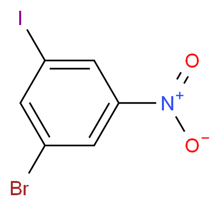 1-bromo-3-iodo-5-nitrobenzene_分子结构_CAS_861601-15-2