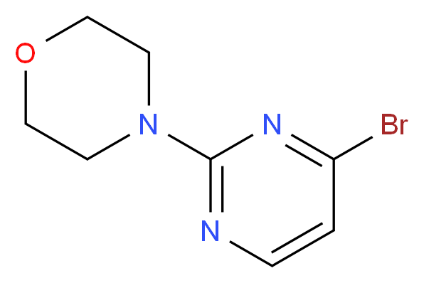 4-(4-Bromopyrimidin-2-yl)morpholine_分子结构_CAS_663194-10-3)