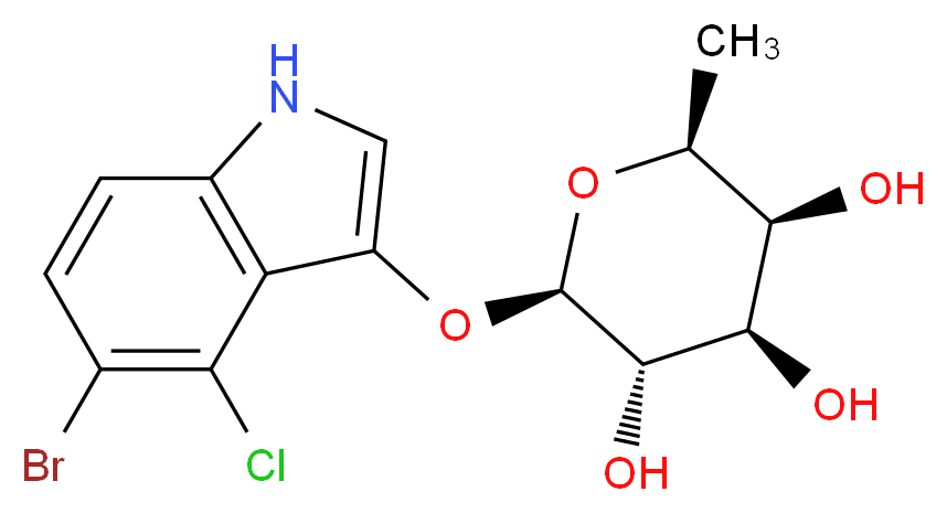 5-Bromo-4-chloro-3-indolyl β-L-fucopyranoside_分子结构_CAS_125328-84-9)