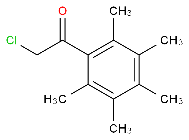 2-chloro-1-(pentamethylphenyl)ethan-1-one_分子结构_CAS_57196-63-1