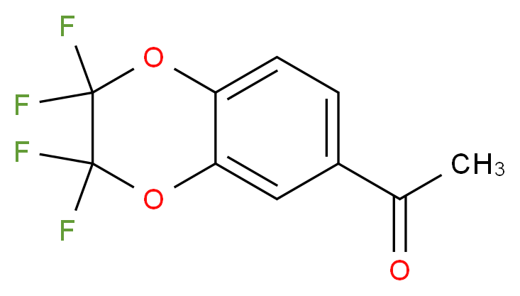 1-(2,2,3,3-tetrafluoro-2,3-dihydro-1,4-benzodioxin-6-yl)ethan-1-one_分子结构_CAS_540738-37-2