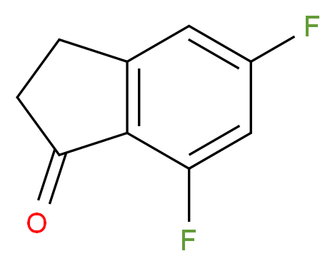 5,7-DIFLUORO-1-INDANONE_分子结构_CAS_84315-25-3)