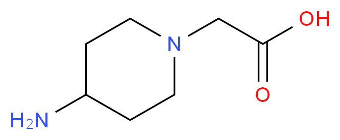 2-(4-aminopiperidin-1-yl)acetic acid_分子结构_CAS_805179-70-8