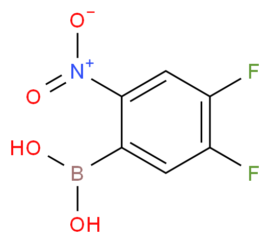 (4,5-difluoro-2-nitrophenyl)boronic acid_分子结构_CAS_1150114-59-2