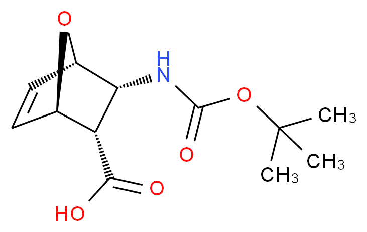 rac-(1R,2S,3R,4S)-3-[(tert-butoxycarbonyl)amino]-7-oxabicyclo[2.2.1]hept-5-ene-2-carboxylic acid_分子结构_CAS_148257-14-1)