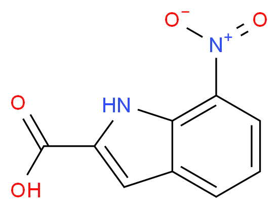 7-硝基吲哚-2-甲酸_分子结构_CAS_6960-45-8)