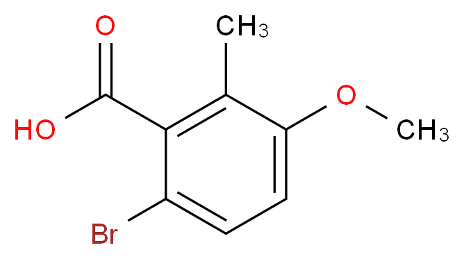 6-Bromo-3-methoxy-2-methylbenzoic acid_分子结构_CAS_55289-17-3)