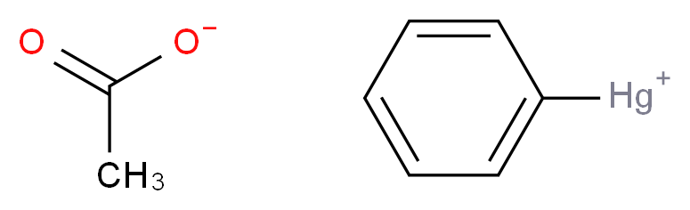 phenylmercuryylium acetate_分子结构_CAS_62-38-4