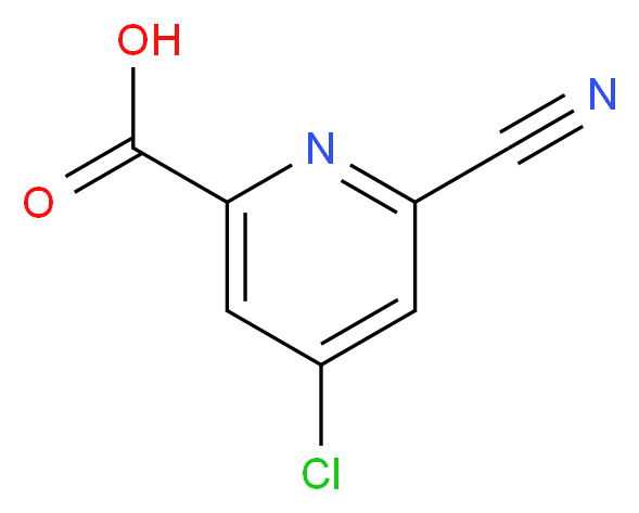 4-chloro-6-cyanopicolinic acid_分子结构_CAS_1060812-13-6)