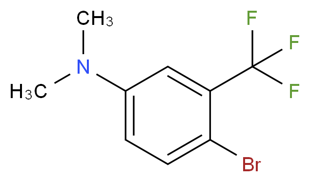 4-Bromo-N,N-dimethyl-3-(trifluoromethyl)aniline_分子结构_CAS_51332-24-2)