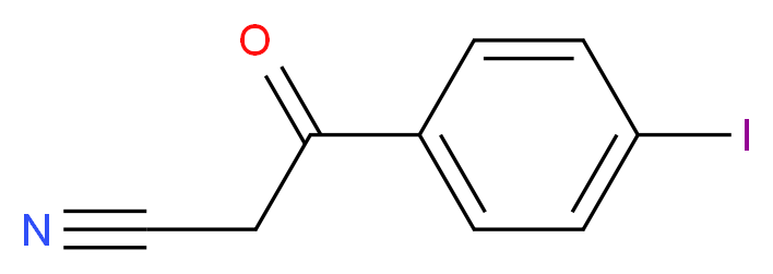 4-Iodobenzoylacetonitrile_分子结构_CAS_206346-33-0)