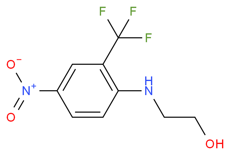 2-{[4-nitro-2-(trifluoromethyl)phenyl]amino}ethanol_分子结构_CAS_56223-89-3)