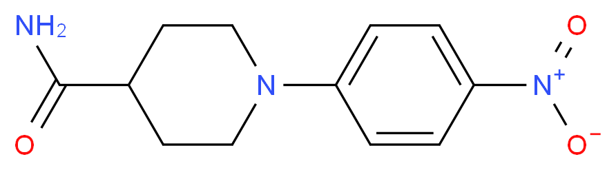 1-(4-Nitrophenyl)piperidine-4-carboxamide_分子结构_CAS_)