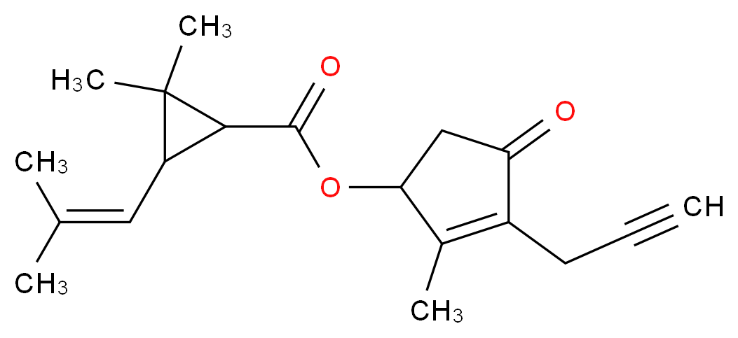 Prallethrin_分子结构_CAS_23031-36-9)