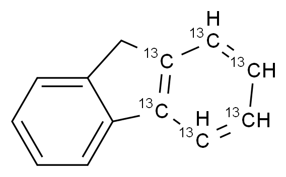 (1,2,3,4,4a,9a-<sup>1</sup><sup>3</sup>C<sub>6</sub>)-9H-fluorene_分子结构_CAS_1189497-69-5