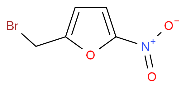 2-(bromomethyl)-5-nitrofuran_分子结构_CAS_20782-91-6