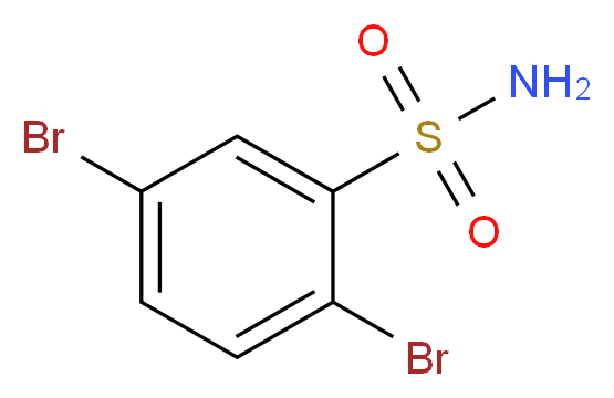 2,5-二溴苯磺酰胺_分子结构_CAS_7467-11-0)