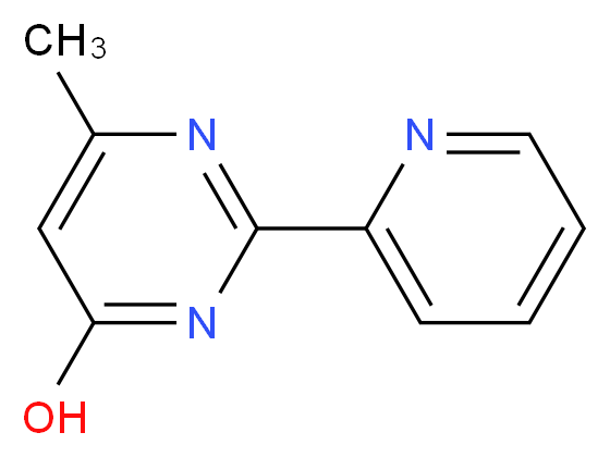 6-methyl-2-(pyridin-2-yl)pyrimidin-4-ol_分子结构_CAS_55417-80-6