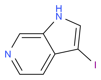 3-Iodo-1H-pyrrolo[2,3-c]pyridine_分子结构_CAS_956003-24-0)