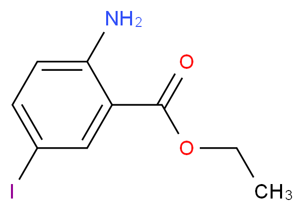 Ethyl 2-amino-5-iodobenzoate_分子结构_CAS_268568-11-2)