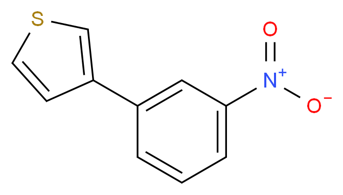 3-(3-nitrophenyl)thiophene_分子结构_CAS_30011-95-1