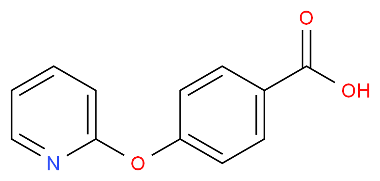 4-(pyrid-2-yloxy)benzoic acid_分子结构_CAS_51363-00-9)