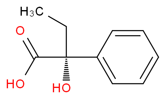 (R)-2-羟基-2-苯基丁酸_分子结构_CAS_3966-31-2)